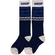 べスプジュニア ソックス VESP JR SOCKS VPJK1003 ネイビー JFサイズ(19-23cm) [スキーソックス ジュニア]