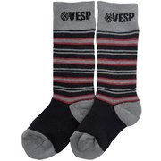 べスプジュニア キッズソックス VESPJR KIDS SOCKS VPJK2004 ブラック KFサイズ(14-18cm) [スキーソックス キッズ]