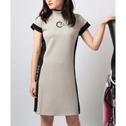 CECIL CGS2209OPGRGR-1 [バイカラーモックネックワンピース]