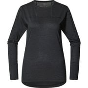 ナチュラル ブレンド テック クルー ネック Natural Blend Tech Crew Neck Women 605090 True Black Sサイズ [アウトドア アンダーウェア レディース]