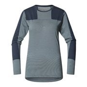ナチュラル ブレンド テック クルー ネック Natural Blend Tech Crew Neck Women 605090 Steel Blue/Tarn Blue Mサイズ [アウトドア アンダーウェア レディース]