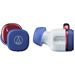 完全ワイヤレスイヤホン Bluetooth対応 ネイビーレッド ATH-SQ1TW2 NRD