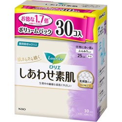 ロリエ しあわせ素肌 特に多い昼用 25cm 羽つき 30個入 [生理用ナプキン]