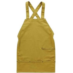 アウトドア エプロン バッククロス 63cm ワーク キャンバス 10oz マスタード HN041