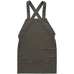 アウトドア エプロン バッククロス 63cm ワーク キャンバス 10oz チャコール HN041