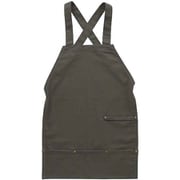 HN041 [アウトドア エプロン バッククロス 63cm ワーク キャンバス 10oz チャコール]