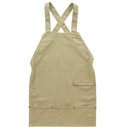 HN041 [アウトドア エプロン バッククロス 63cm ワーク キャンバス 10oz グレージュ]