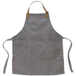 アウトドア エプロン 80cm ワーク キャンバス 20oz グレー HN040