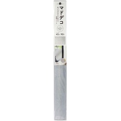 窓 飾り 窓デコ 45cm×90cm リーフ柄 目隠し 窓飾りレース シルバー MDL-02