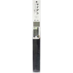 窓 飾り 窓デコ 45cm×90cm レース柄 目隠し 窓飾りレース ブラック MDL-03