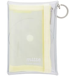 限定 クリアポーチミニ mitte（ミッテ） クリームイエロー S2321610