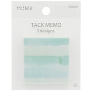 限定 スクエアブロック付箋 mitte（ミッテ） ペールグリーン S2839032