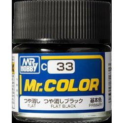 Mr.カラー C33 つや消しブラック [模型用塗料]