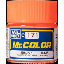 Mr.カラー C171 蛍光レッド [模型用塗料]