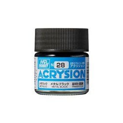 水性カラー アクリジョン N28 メタルブラック [模型用塗料]