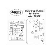M72032 1/72 サヴォイア・マルケッティSM.79 塗装マスクシール （イタレリ用） [プラモデル用品]