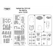 M72038 1/72 He111H-6 塗装マスクシール （エアフィックス用） [プラモデル用品]