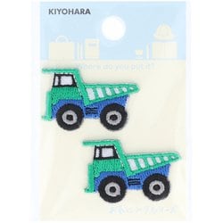 MOW860 [お気に入り ミニワッペン ダンプカー 2枚入り]