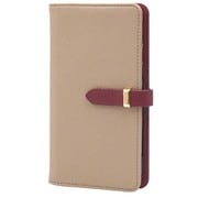 BD-IP12-01MB [iPhone 12/12 Pro用ケース 手帳型 ベルテッド スマホケース シンプル スタンド機能 エレガンテ Elegante/モカベージュ]