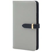 BD-IP12-03GR [iPhone 12/12 Pro用ケース 手帳型 ベルテッド スマホケース シンプル スタンド機能 エレガンテ Elegante/グレー]