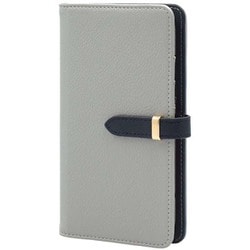 BD-IP12PM-03GR [iPhone 12 Pro Max用ケース 手帳型 ベルテッド スマホケース シンプル スタンド機能 エレガンテ Elegante/グレー]