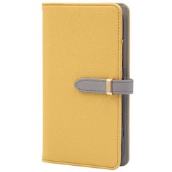 BD-IP13P-LC [iPhone 13 Pro用ケース 手帳型 ベルテッド スマホケース シンプル スタンド機能 エレガンテ Elegante/レモンカード]