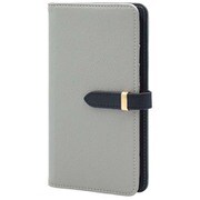 BD-IP14-03GR [iPhone 14用ケース 手帳型 ベルテッド スマホケース シンプル スタンド機能 エレガンテ Elegante/グレー]