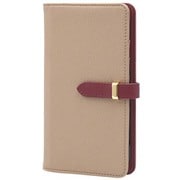 BD-IP14P-01MB [iPhone 14 Pro用ケース 手帳型 ベルテッド スマホケース シンプル スタンド機能 エレガンテ Elegante/モカベージュ]