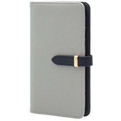 BD-XP10-3-03GR [Xperia 10 III/Xperia 10 III Lite用ケース 手帳型 ベルテッド スマホケース シンプル スタンド機能 エレガンテ Elegante/グレー]