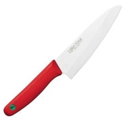包丁 三徳包丁 刃渡り 160mm セラミック 堺刀司 レッド A-10180