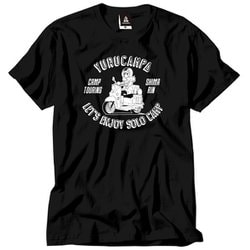 ゆるキャン△ キャンプツーリング Tシャツ ブラック Lサイズ [キャラクターグッズ]