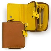 mywalit×moz スモールウォレットジップパース タン・イエロー MY1356172