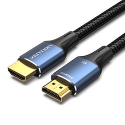 HDMIケーブル HDMI2.1 ウルトラハイスピード 8K対応 コットンケーブル ブルー 2m AL-1185