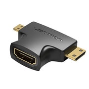 HDMI 2in1 変換アダプター Mini HDMI/Micro HDMI to HDMI AG-2281