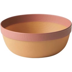 ボウル 13.5cm MUSUBI 山中塗 プラスチック ナチュラルブラウン ピンク 22-459928