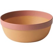 ボウル 13.5cm MUSUBI 山中塗 プラスチック ナチュラルブラウン ピンク 22-459928
