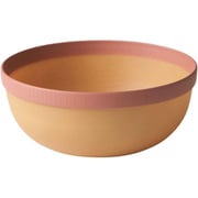 ボウル 18cm MUSUBI 山中塗 プラスチック ナチュラルブラウン ピンク 22-459966