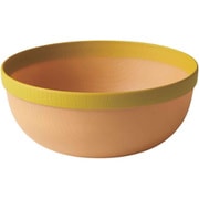 ボウル 18cm MUSUBI 山中塗 プラスチック ナチュラルブラウン イエロー 22-459973