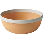 ボウル 18cm MUSUBI 山中塗 プラスチック ナチュラルブラウン ホワイト 22-459997
