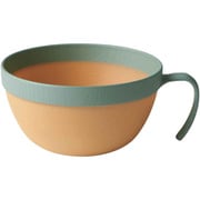 スープカップ 460ml MUSUBI 山中塗 プラスチック ナチュラルブラウン グリーン 22-460030