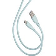 USB A to Type-C 1m シリコン素材 RoHS指令準拠 パールグリーン MPA-ACSS10GN