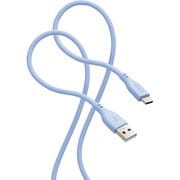 USB A to Type-C 2m シリコン素材 RoHS指令準拠 ゼニスブルー MPA-ACSS20BU