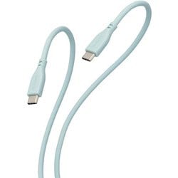 USB Type-C to Type-C 1m PD 60W対応 シリコン素材 パールグリーン MPA-CCSS10GN
