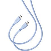 USB Type-C to Type-C 2m PD 60W対応 シリコン素材 ゼニスブルー MPA-CCSS20BU