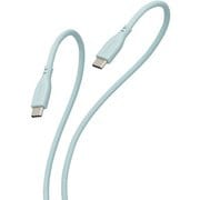 USB Type-C to Type-C 2m PD 60W対応 シリコン素材 パールグリーン MPA-CCSS20GN