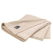 HPTK1833-07 [綿混パイルのタオルケット タオル地 ふんわりタッチ シングルサイズ（約140×190cm） ベージュ]