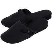 y-12 [リボン付き ヒールアップ携帯用スリッパ 3点セット 黒]