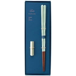 KURABI クラビ 箸 食洗機対応 23cm 箸置き セット 青磁 ギフトセット 日本製 029528