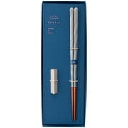KURABI クラビ 箸 食洗機対応 23cm 箸置き セット 鉄色 ギフトセット 日本製 029542