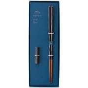 KURABI クラビ 箸 食洗機対応 23cm 箸置き セット 黒ゆず ギフトセット 日本製 029559